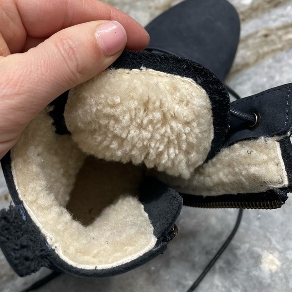 NEW Overland Women's Trista Shearling-Lined Waterproof Leather Hiker Boots - Picture 4 of 14